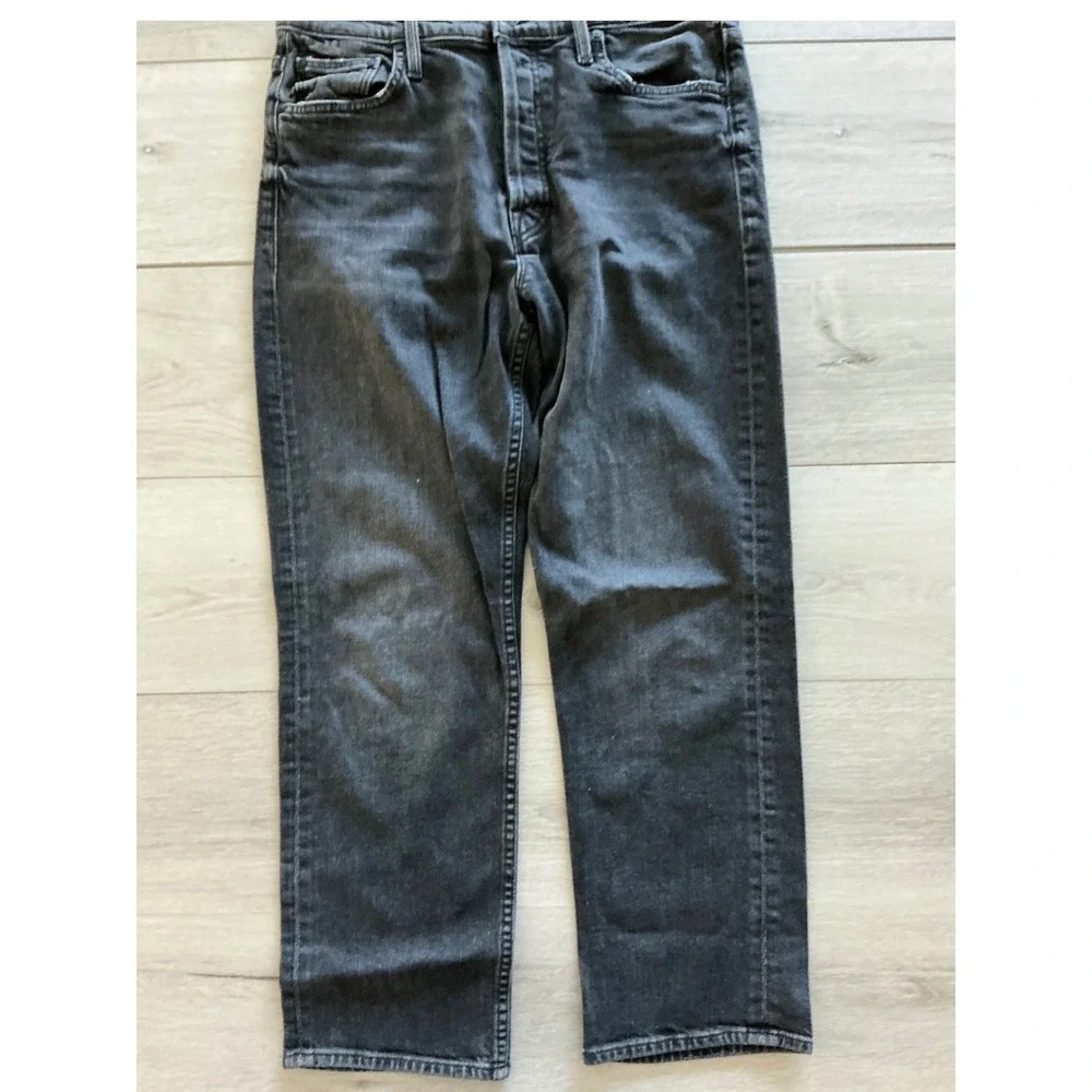MOTHER‎ The Tomcat Jeans Black Wash Distressed Size 29 New Without Tags - Picture 5 of 6